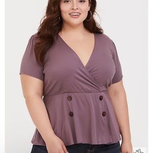 Torrid peplum top